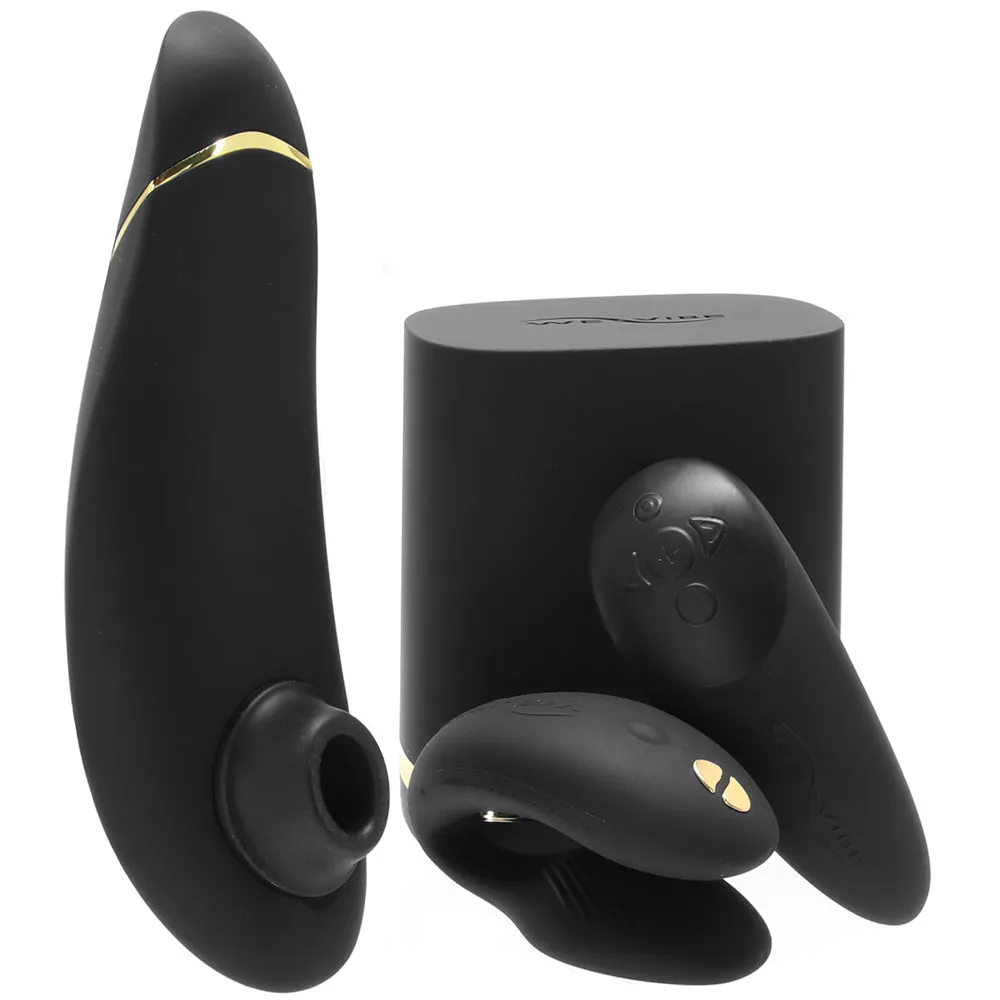 We-Vibe x Womanizer Golden Moments Premium Set (Chorus & Womanizer) Black