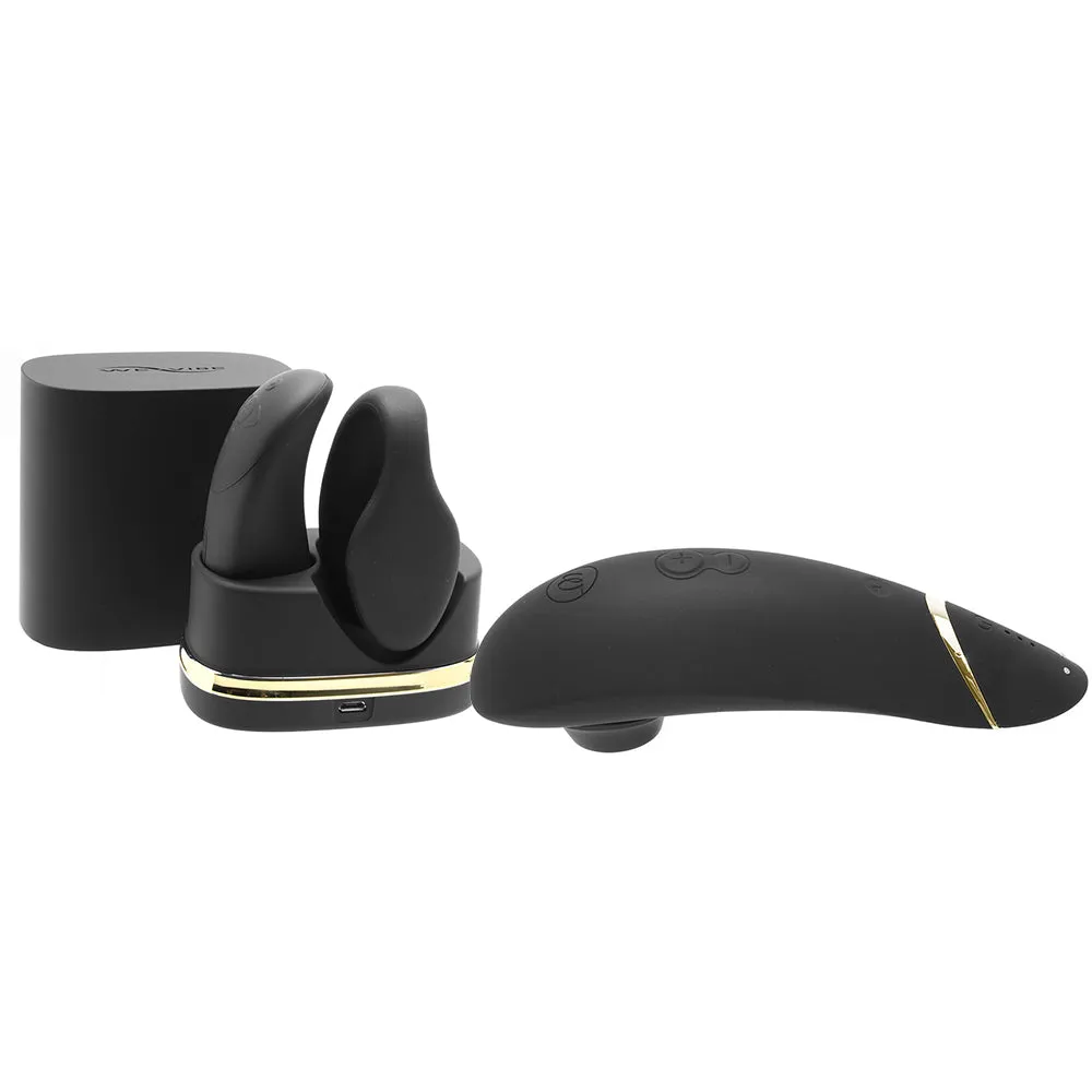 We-Vibe x Womanizer Golden Moments Premium Set (Chorus & Womanizer) Black