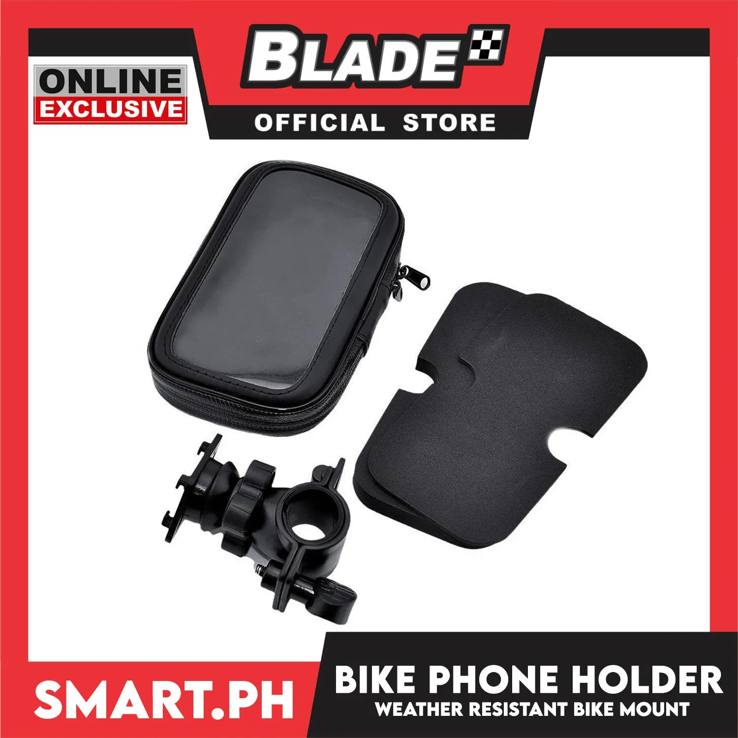 Weather Resistant Bike Mount For All Smart Phone Stand (Black) Bicycle And Motorcycle Accessories