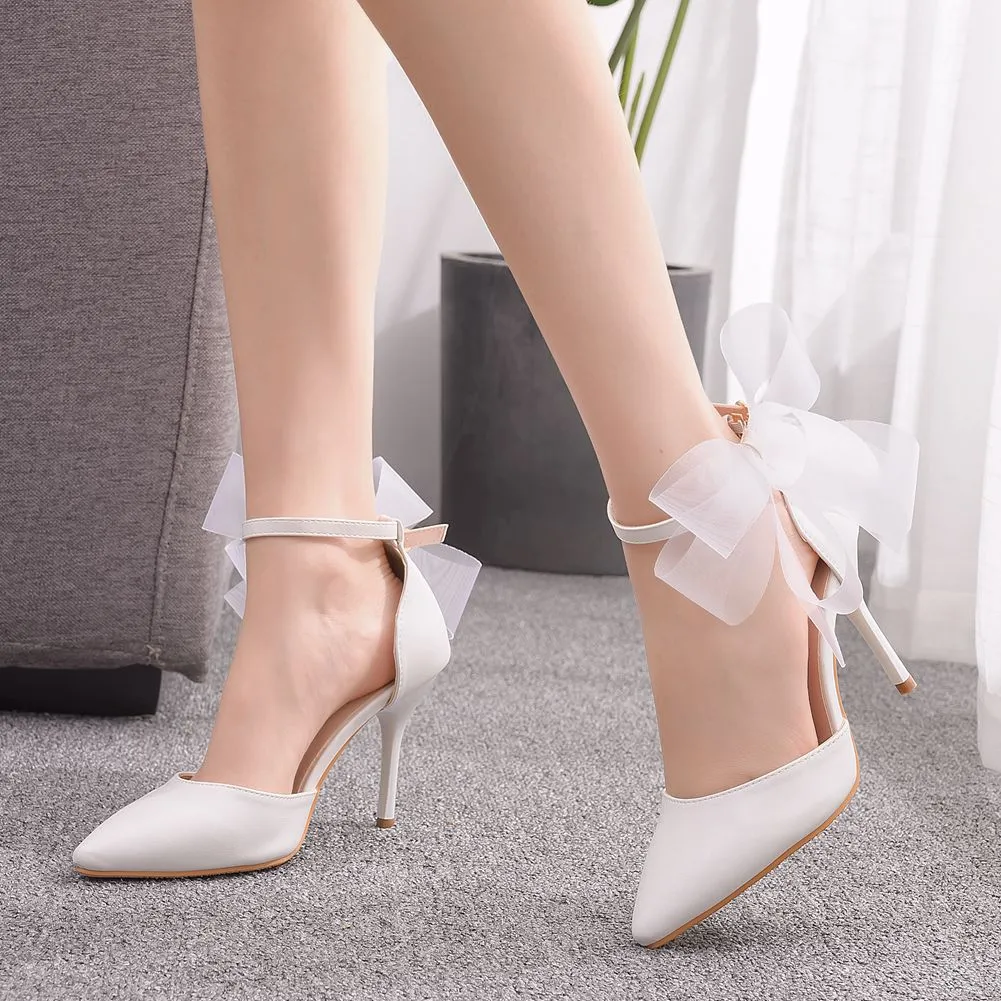 White Butterfly Flower Stiletto