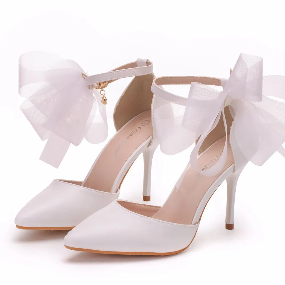 White Butterfly Flower Stiletto