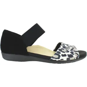 Women's Earth Amora Black/Taupe Multi Leopard Suede