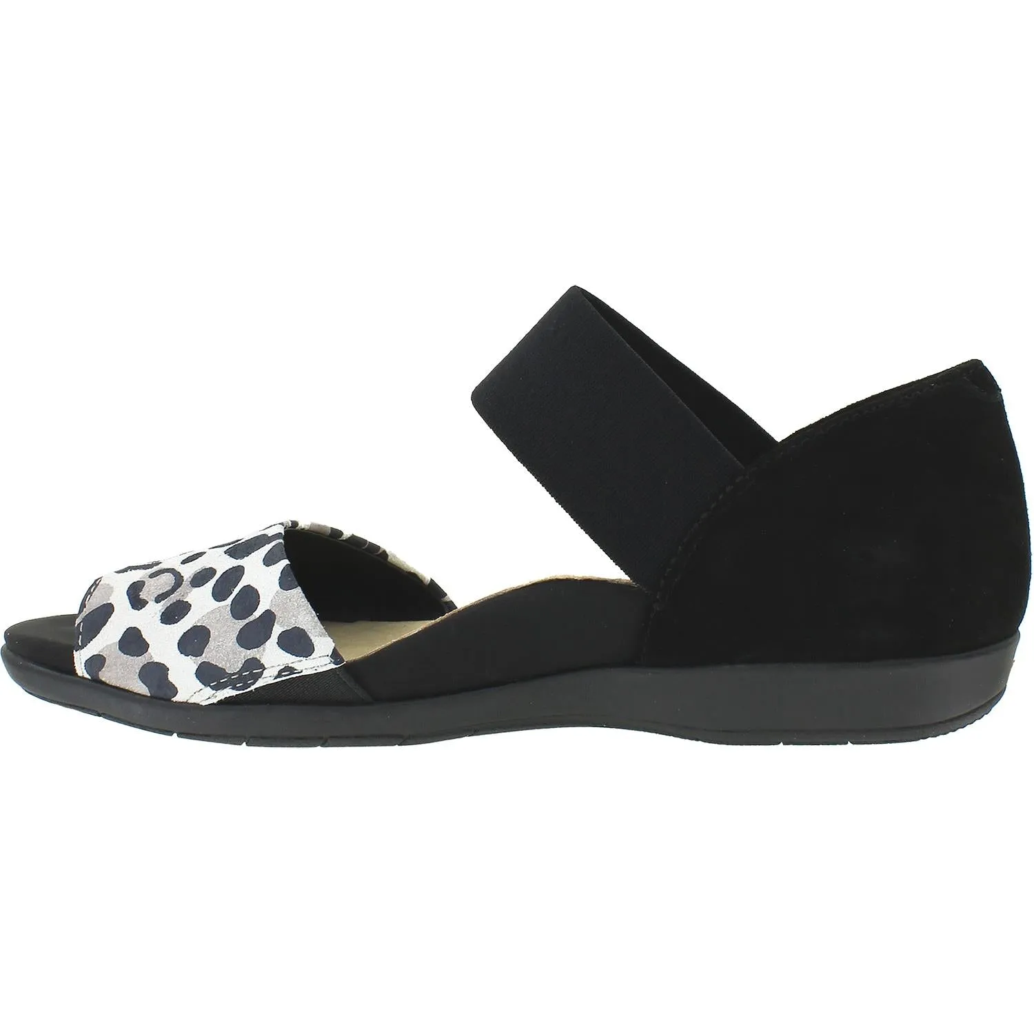 Women's Earth Amora Black/Taupe Multi Leopard Suede
