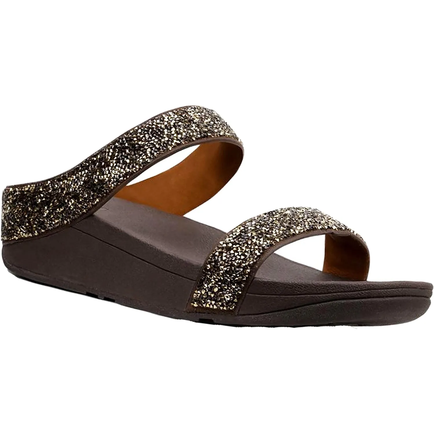 Women's Fit Flop Fino Quartz Slide Gold Leather