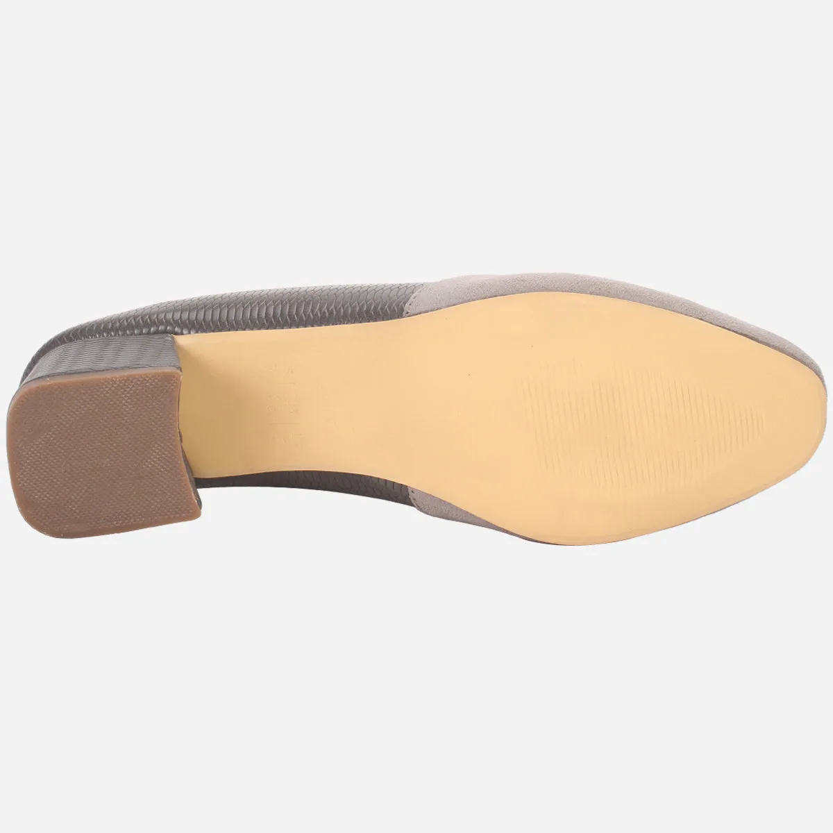 Womens "SKARLET" Round Toe Slide In Court Shoes
