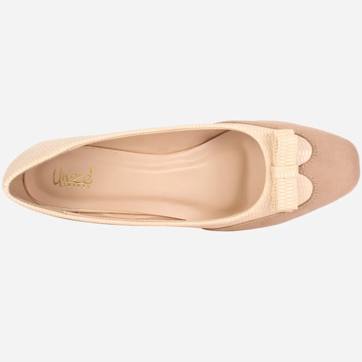 Womens "SKARLET" Round Toe Slide In Court Shoes