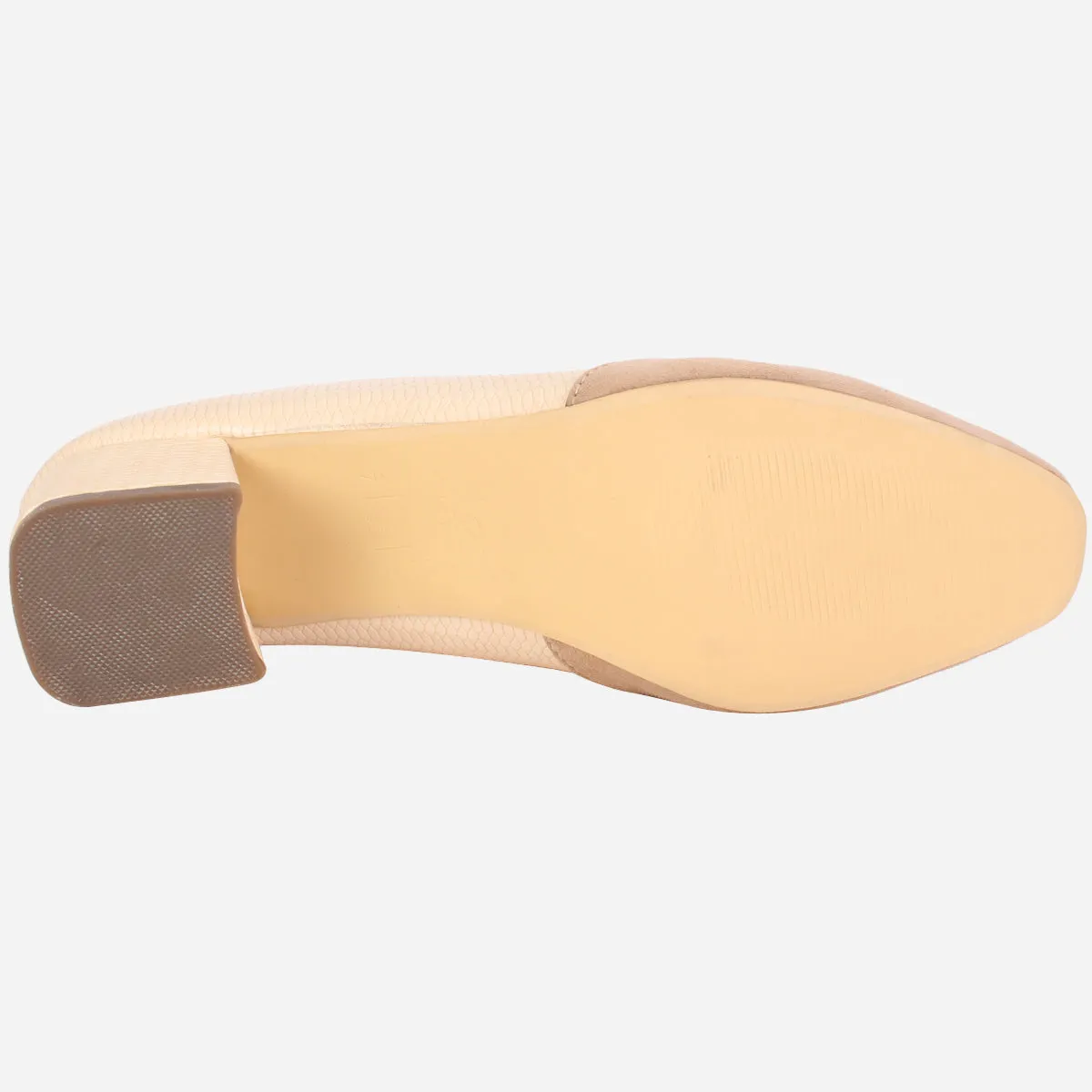 Womens "SKARLET" Round Toe Slide In Court Shoes