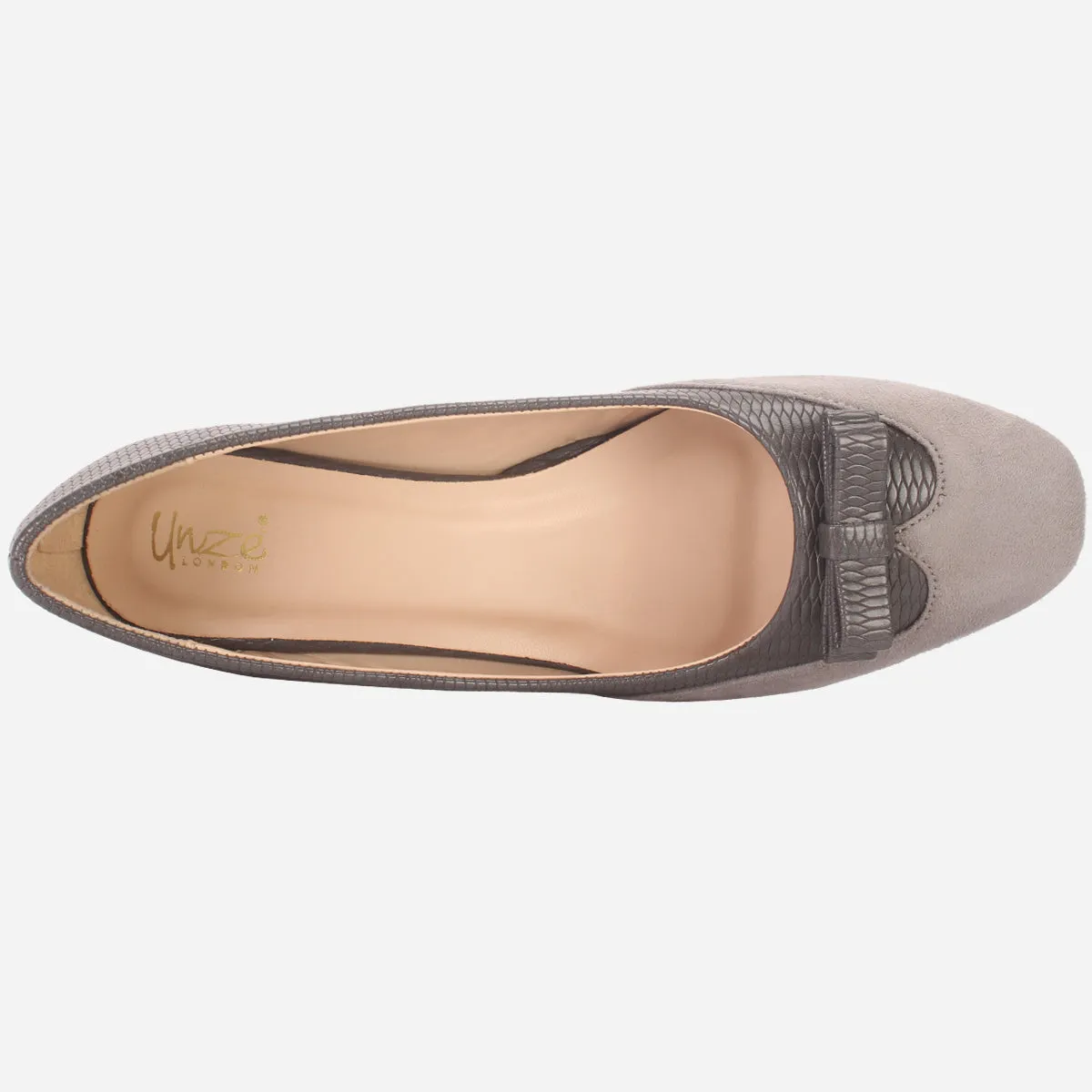 Womens "SKARLET" Round Toe Slide In Court Shoes