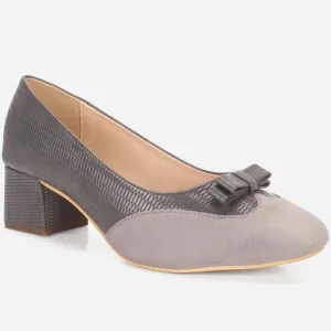 Womens "SKARLET" Round Toe Slide In Court Shoes
