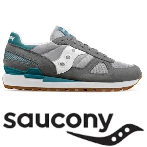 Worn once, with box Saucony Originals Shadow Trainer Gray/Green/White Women's 8
